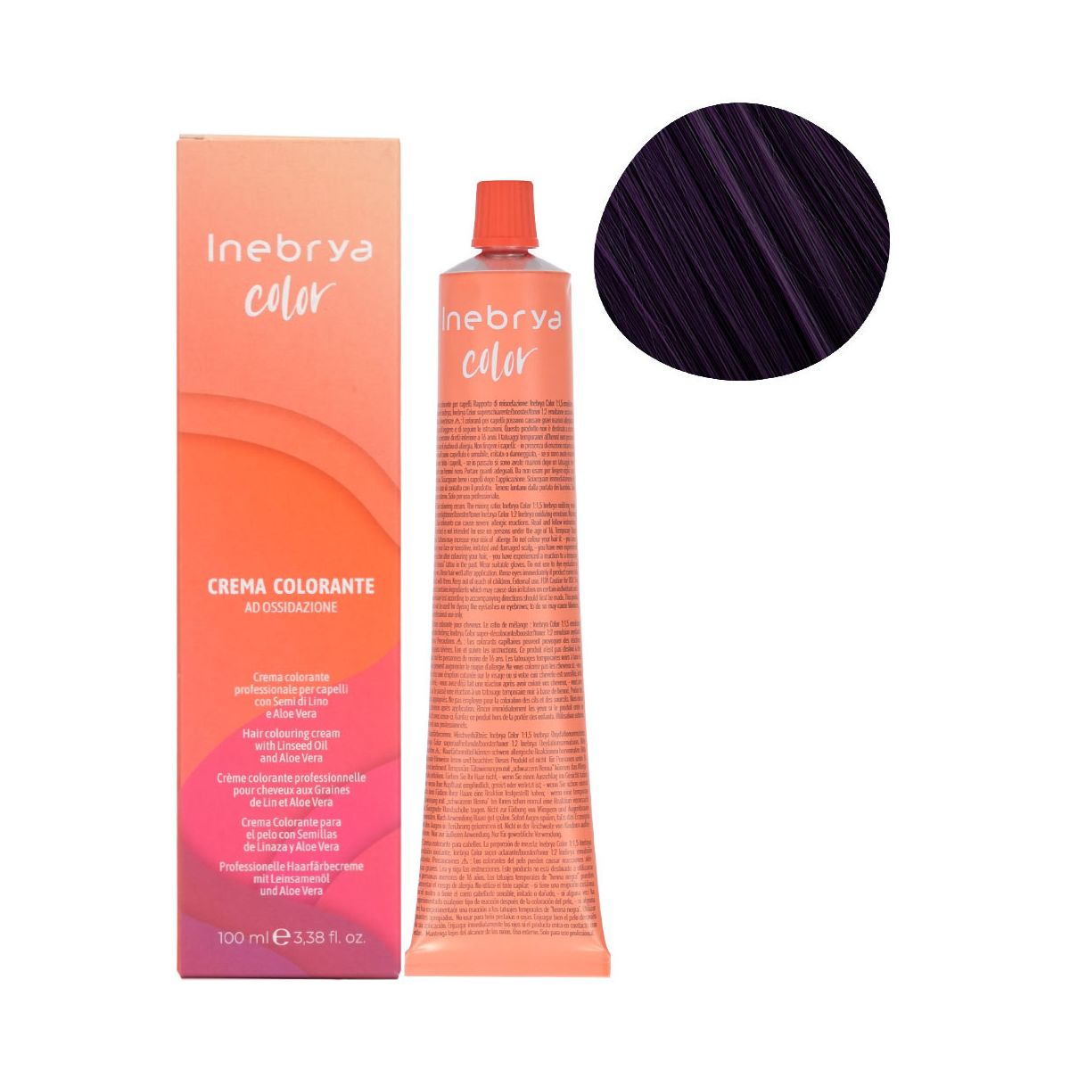 Hair colouring cream professional cherry viola nuances Inebrya Color